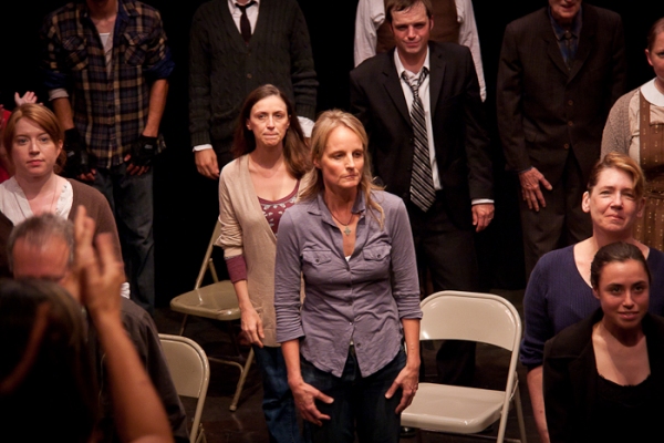 Helen Hunt with the Cast of OUR TOWN Photo