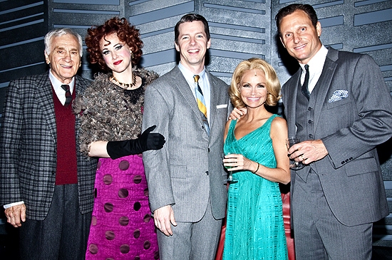 Dick Latessa , Katie Finneran, Sean Hayes, Kristin Chenoweth & Tony Goldwyn Photo