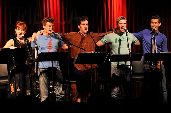 Photo Coverage: Chanler-Berat, Durand et al. in BROMANCE: The Dudesical Image