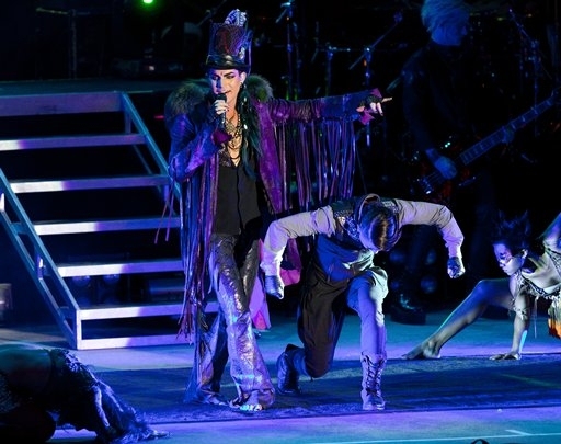 Adam Lambert and dancers Photo
