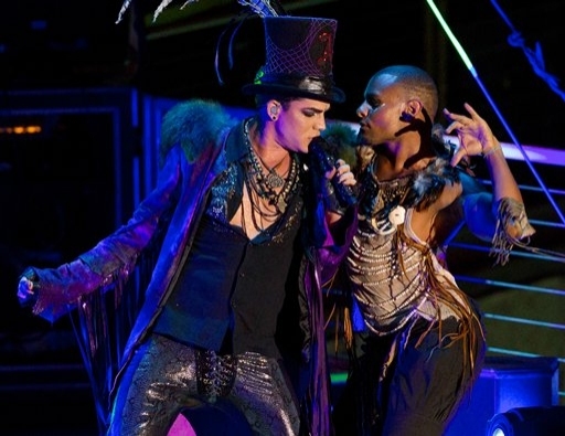 Adam Lambert and dancer Photo
