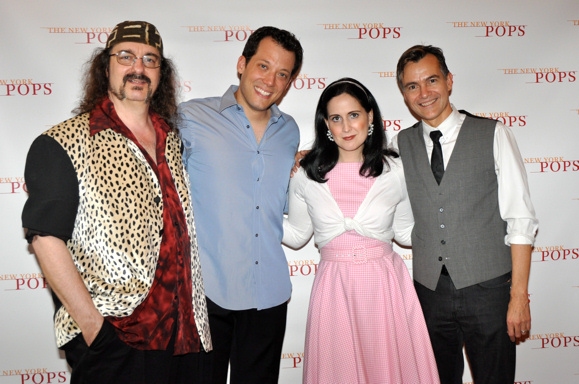 Doug Katsaros, John Tartaglia, Stephanie D'Abruzzo and William Schermerhorn Photo