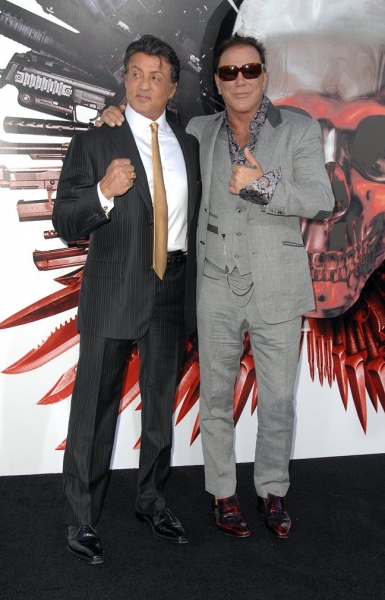  Sylvester Stallone (L) and Mickey Photo