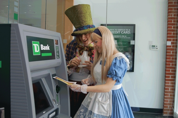 Photo Coverage: ALICE IN WONDERLAND Visits the Bank!  Image