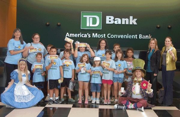 Photo Coverage: ALICE IN WONDERLAND Visits the Bank!  Image