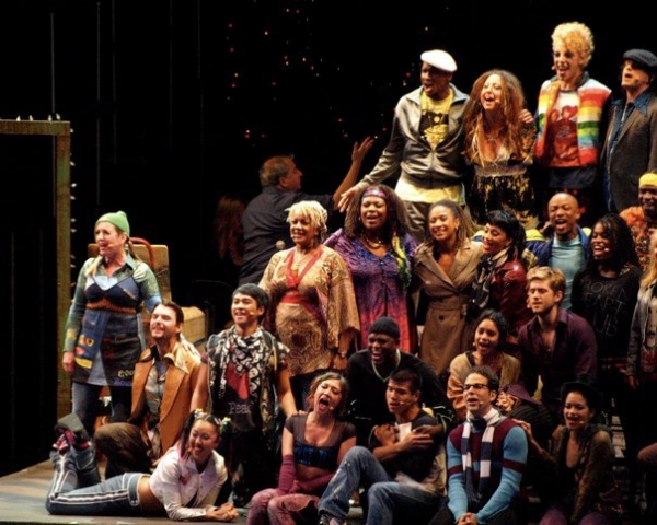The cast of RENT at the Hollywood Bowl Photo