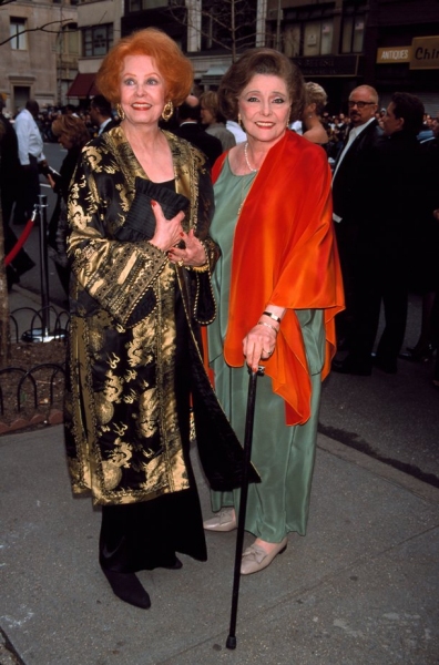 Arlene Hahl and Patricia Neal Arrivea at the Wedding of Liza Minnellli and David Gest Photo