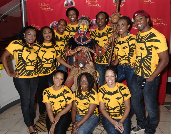 Photo Flash: LION KING Cast Visits Rafiki at Madame Tussauds 
