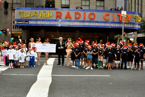 Radio City Rockettes, Children from The Garden of Dreams Foundation and James Covingt Photo