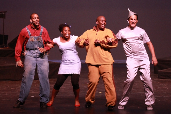 Tituss Burgess and Nicholas Rodriguez with BDF Students Photo