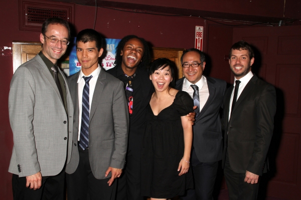 Gary Adler (music director, and composer of ALTAR BOYZ), Telly Leung, Shaun Earl, Yuk Photo