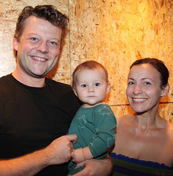 Jeremy Kushnier with his wife and daughter Photo