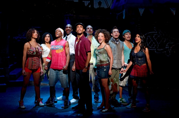 Kyle Beltran with the IN THE HEIGHTS Company Photo