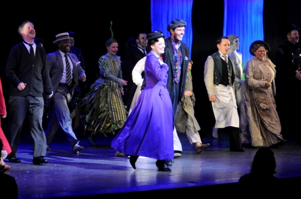 Laura Michelle Kelly and Gavin Lee with Company Photo