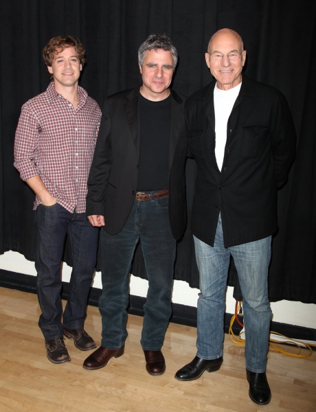 T.R. Knight, Neil Pepe (Director) & Patrick Stewart Photo
