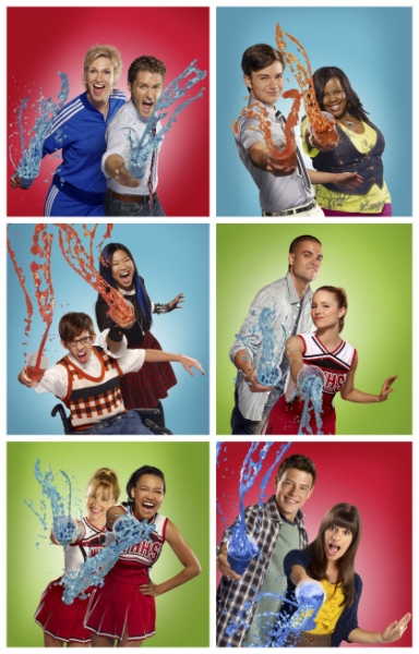 Jane Lynch, Matthew Morrison and the cast of GLEE Photo