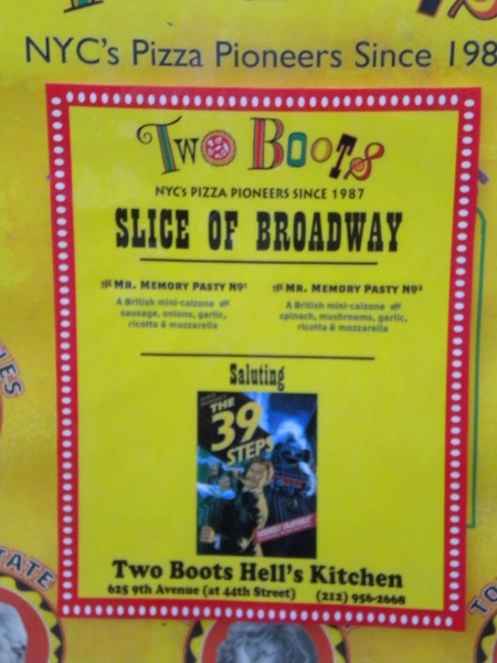 Photo Flash: Two Boots Pizza Celebrates THE 39 STEPS Image