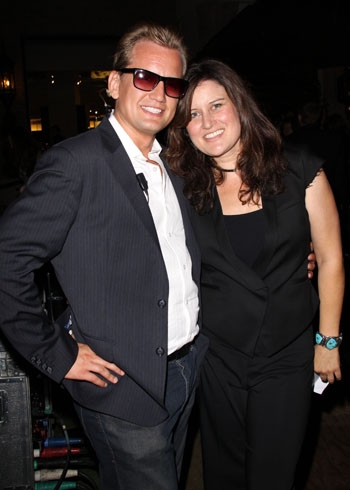 Producer Chris Isaacson and Paula Cole at The Americana at Brand Photo
