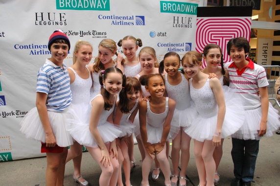 Dayton Tavares, Alex Ko and the Ballet Girls of Billy Elliot Photo