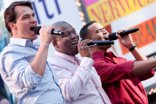 Matt Bogart, Tituss Burgess, and Christopher Jackson Photo