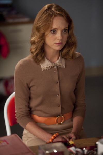 Emma (Jayma Mays) is questioned by Sue Photo