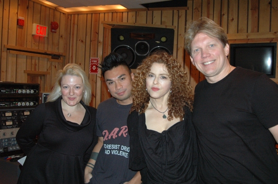 Lynn Pinto, Andros Rodriguez, Bernadette Peters and Rob Bowman Photo