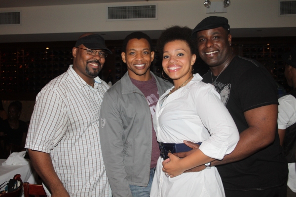 James Monroe Iglehart, Derrick Baskin, Carmen Ruby Floyd and J. Bernard Calloway Photo