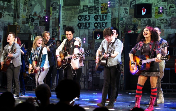 Billie Joe Armstrong and the AMERICAN IDIOT Company Photo