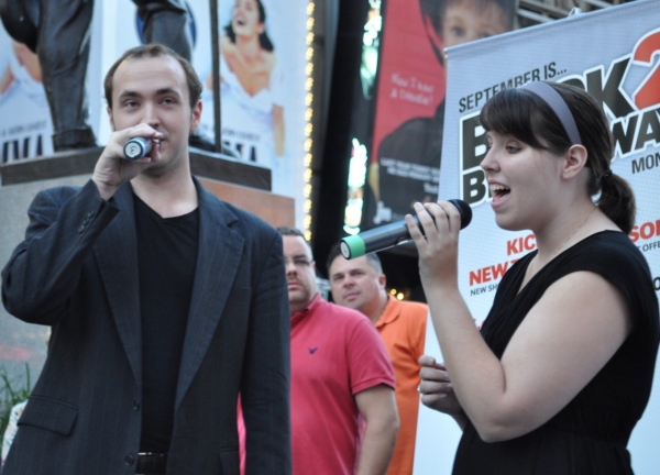 Photo Flash: Back2Broadway Hosts Karaoke in Times Square Image