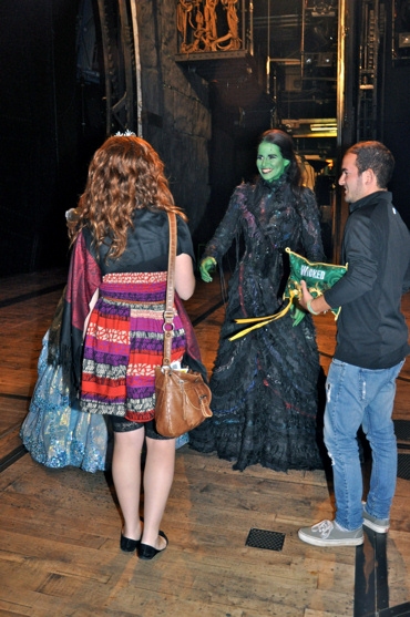 Eden Roberts and Brett Latorre meeting Mandy Gonzalez Photo