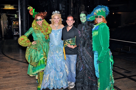 Briana Yacavone, Katie Rose Clarke, Brett Latorre, Mandy Gonzalez, and Jonathan Warre Photo