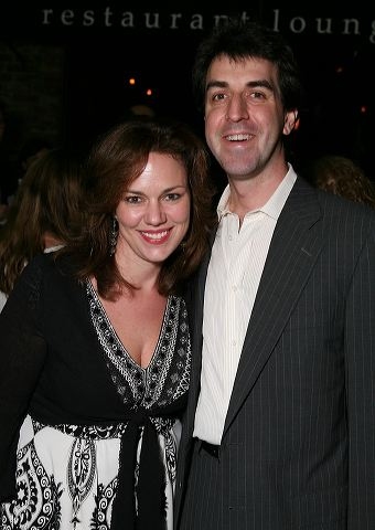 Jason Robert Brown (R) and wife Georgia Stitt  Photo