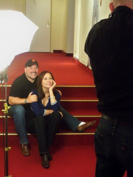 photo session with Frank Wildhorn and Linda Eder Photo
