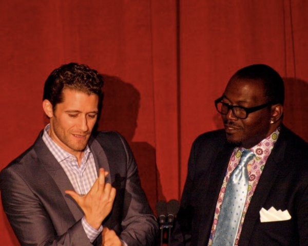 Matthew Morrison and Randy Jackson at 