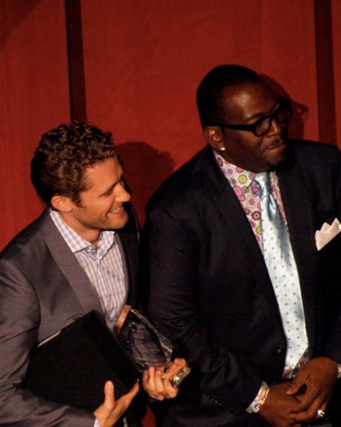 Matthew Morrison and Randy Jackson at 