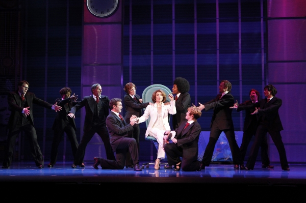 Dee Hoty as Violet Newstead and Cast of 9 to 5: The Musical Photo