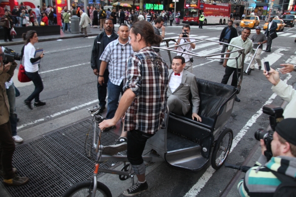 Pee-wee Herman does Times Square Photo