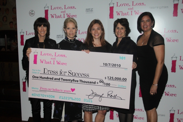 Daryl Roth presented a $125,000.00 check to Dress for Success: Nora Ephron, Daryl Rot Photo