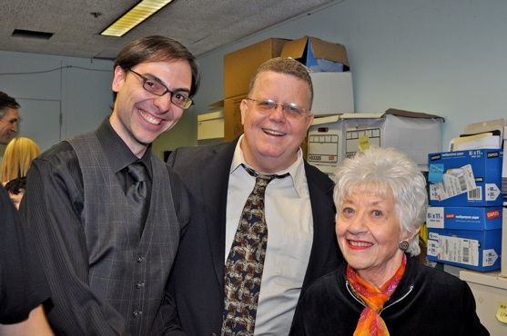 Mark Hartman, James Morgan and Charlotte Rae Photo