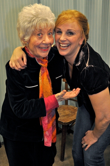 Charlotte Rae and Jacquelyn Piro Donovan at 