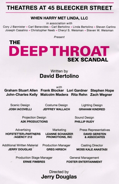 Photo Coverage: THE DEEP THROAT SEX SCANDAL Opening Night Image