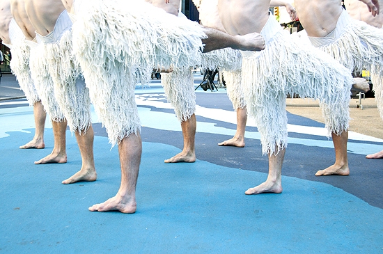 Photo Coverage: Matthew Bourne's Male Swans Flock To Times Square Image