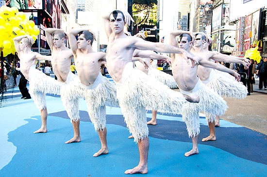 Photo Coverage: Matthew Bourne's Male Swans Flock To Times Square Image