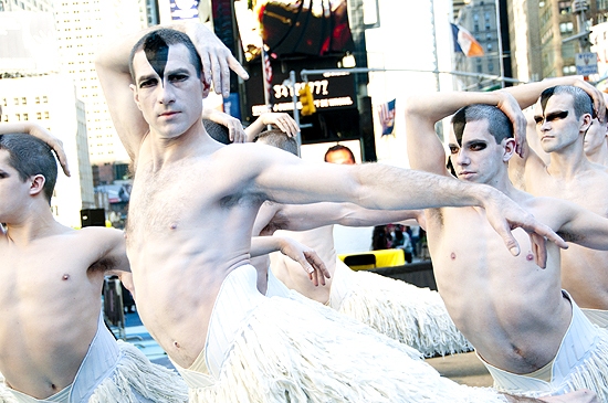 Photo Coverage: Matthew Bourne's Male Swans Flock To Times Square Image