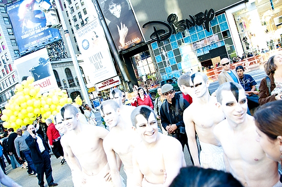 Photo Coverage: Matthew Bourne's Male Swans Flock To Times Square Image
