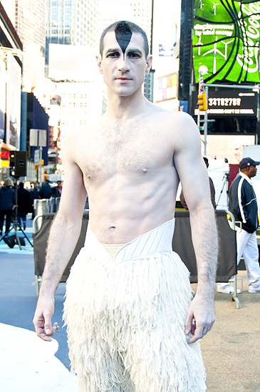 Photo Coverage: Matthew Bourne's Male Swans Flock To Times Square Image