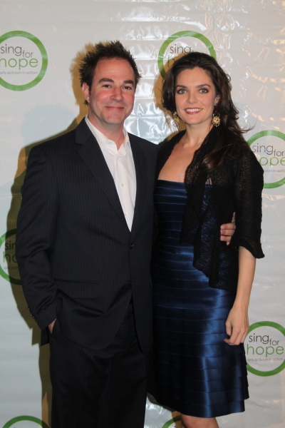 Roger Bart and Melina Kalomas Photo