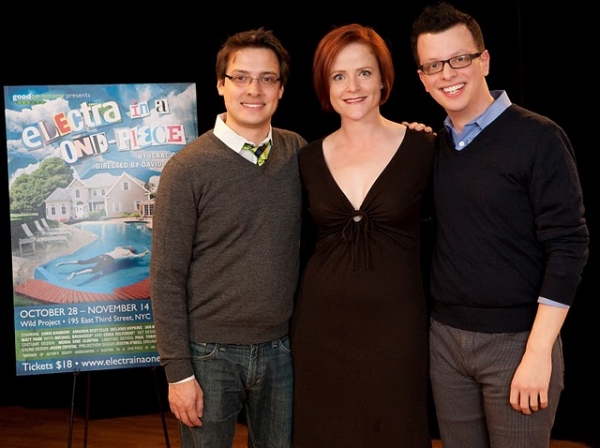 David Ruttura (director), Erika Rolfsrud and Isaac Oliver Photo