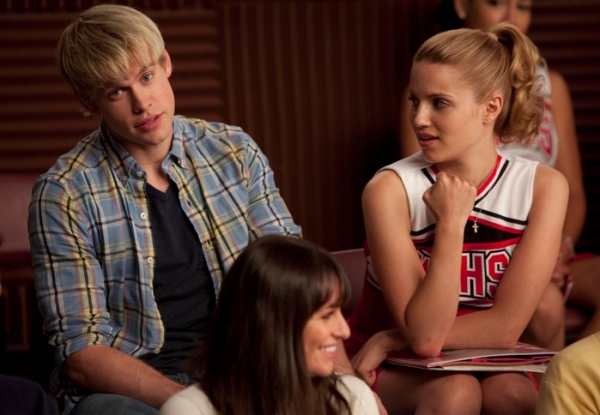 Chord Overstreet, Lea Michele and Dianna Agron Photo