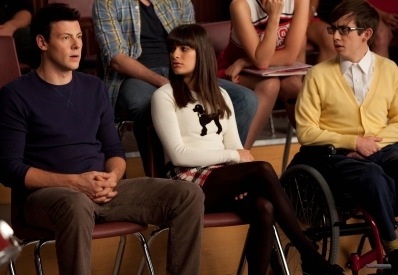 Cory Monteith, Lea Michele and Kevin McHale Photo